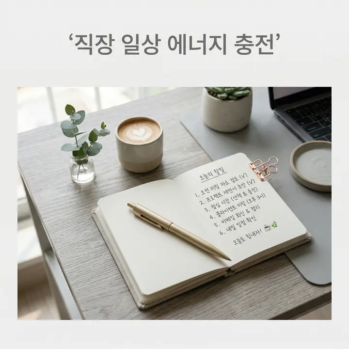 직장인을 위한 에너지 충전소 소셜 미디어 사진 4장 — 2