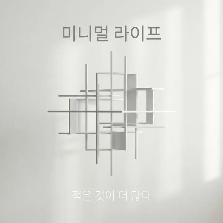 탈물질화 미니멀 라이프 소셜 미디어 이미지 — 2
